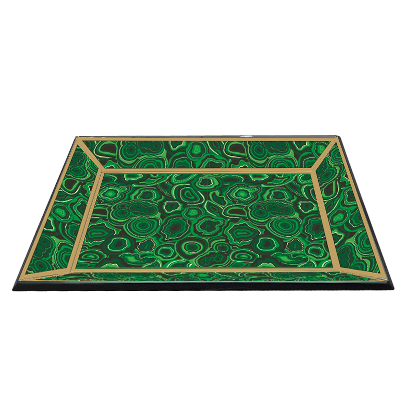 Green Fluid Design Tray