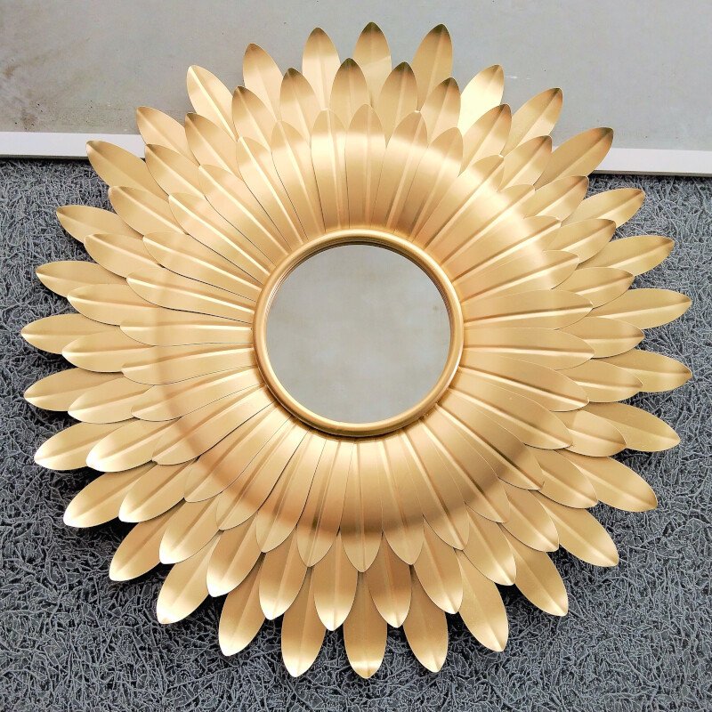 Golden Sunflower Wall Mirror