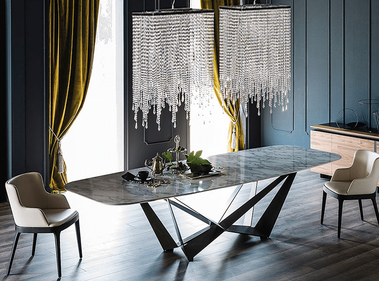 Marble Dining Table & Chair